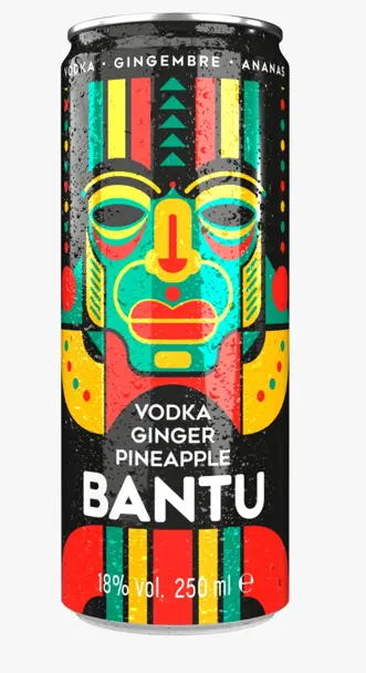 Bantu Vodka Ginger Pineapple 250ml